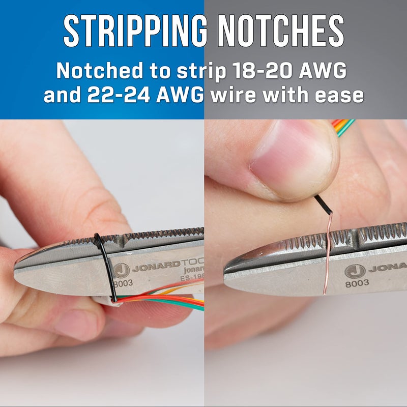 Jonard Tools ES-1964ERG Stainless Steel Electrician Scissors, For Heavy Duty Use With Ergonomic Handle - Image 5